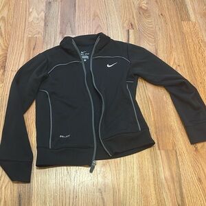 Black Nike dri-fit track jacket